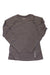 Brown long-sleeve performance tee with thumbhole cuffs and small chest logo