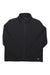 The Free Fly Womens Gridback Fleece Jacket is a black full-zip bomber with a textured gridback pattern and a Free Fly logo on the lower right hem.