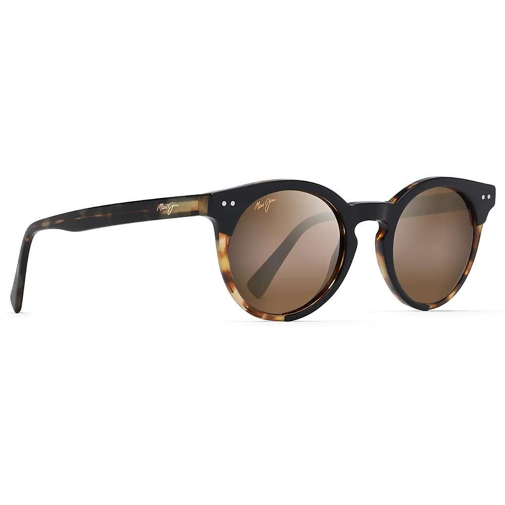 Maui Jim sunglasses with tortoise frame, bronze lenses, round oversized style