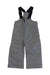 The Obermeyer Boys Volt Pant, shown flat on a white background, features adjustable suspenders, multiple pockets, and reinforced knees for comfort and durability—making it an ideal choice for boys' ski pants.