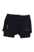 Men's dark 2-in-1 running shorts with Salomon logo