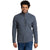 A man with curly hair and a beard is smiling, wearing the Men's Rolpa Quarter Zip Fleece with a zippered chest pocket. Made from lightweight polyester fleece, he stands against a white background, hands relaxed at his sides.