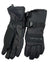 A pair of black Carhartt Juniors Waterproof Gloves with adjustable wrist straps and reinforced palms, made from durable fabric, displayed on a plain white background.