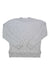 The Boody Womens Weekend Crew Pullover in light gray is displayed flat on a white background. This bamboo pullover has long sleeves, ribbed cuffs, neckline, and hem, featuring a simple design for comfort and effortless style.