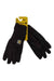 The Carhartt Womens C-Touch Glove is a dark brown, touch-screen compatible outdoor glove featuring a Carhartt logo tag and yellow packaging label at the wrist—ideal for women seeking warmth and convenience.