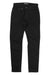 The DU/ER Mens Performance Denim Jean - Slim Fit in black features five pockets, belt loops, and a button closure, shown flat on a white background.