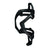 Black nylon bicycle water bottle cage with spring-like side openings