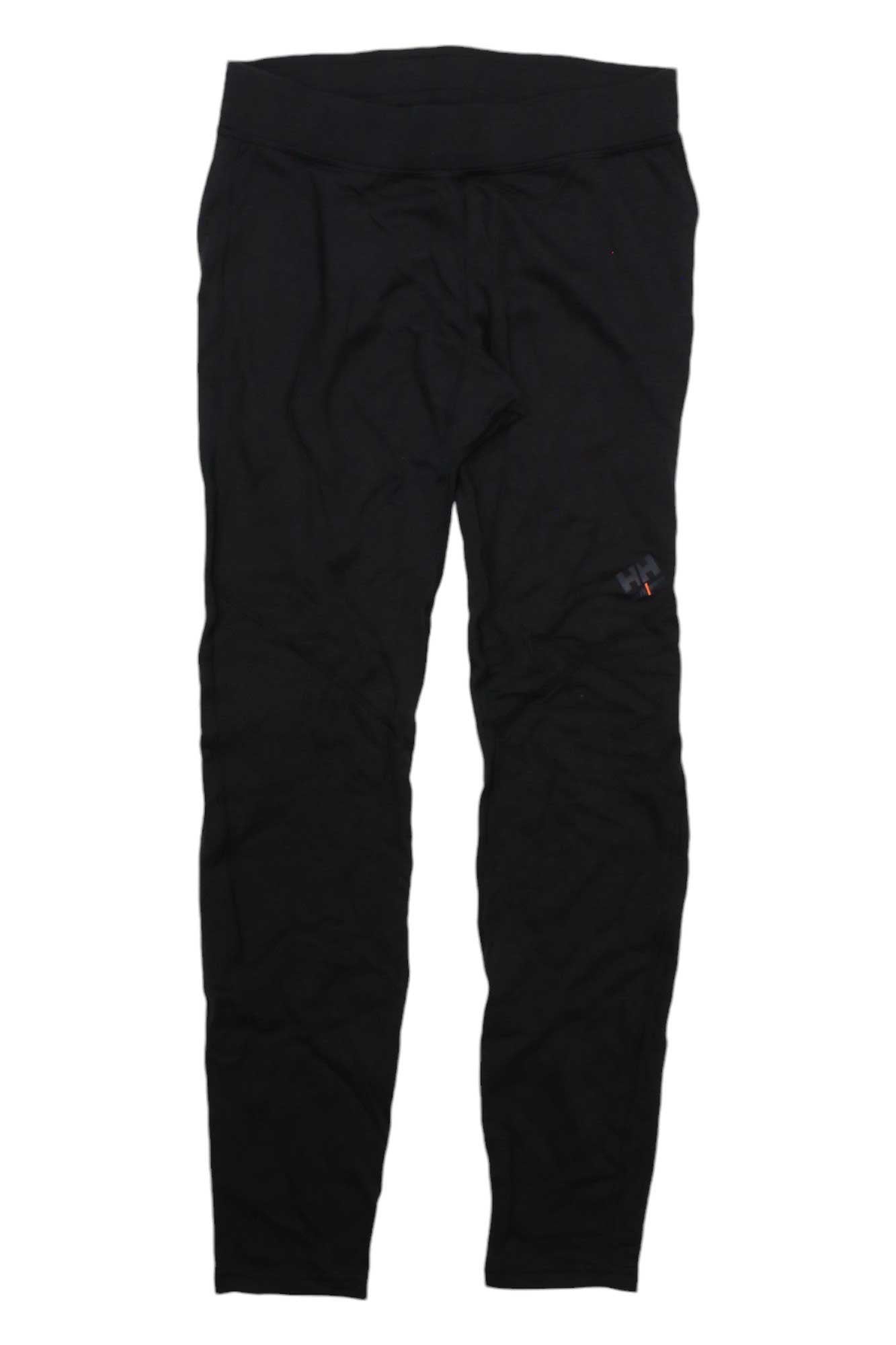 Helly Hansen women's Lifa Merino pants, black, full-length with side logo