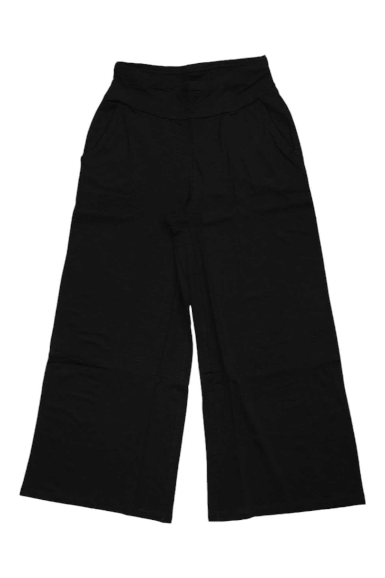 Toad & Co Chaka wide-leg pants in black, high waist