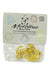 MiniTech screw-on foot holds, yellow set of 5 in clear bag