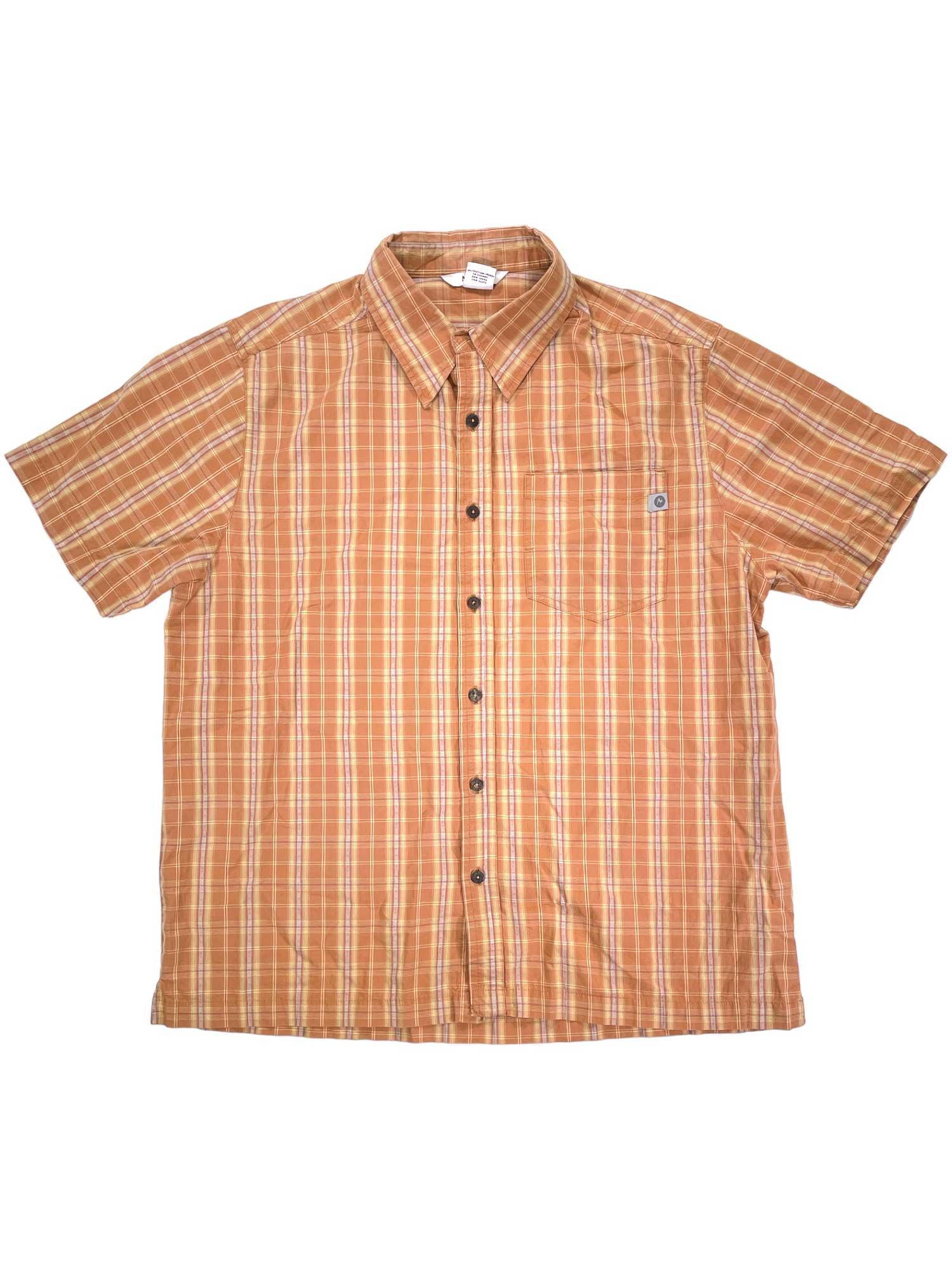 Mens Short Sleeve Plaid Button Up Marmot