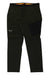 The Salewa Mens Pedroc 2 DST Light Pant features a dark green quick-drying design, black detailing on one thigh, an elastic waistband, and a small white logo on the upper left leg.