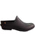 Bogs women's patch clog shoe, dark solid slip-on with rounded toe and textured outsole