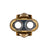 Crankbrothers Zero Float cleat, gold metal with two round wear holes