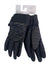 Black insulated winter gloves with Spyder logo on the back and quilted padding