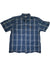 Mens Short Sleeve Ripstop Plaid Shirt Carhartt