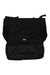 Insulated tote cooler bag, black with front logo and double-pocket zip closure