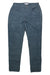 The Carve Designs Women's Carson Cord Hi Rise Pant in blue features front and back pockets plus a button and zipper closure, shown laid flat on a white background.