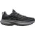 Women’s trail shoe, dark gray/black mesh with gray overlays and grippy outsole