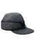 Inspired by the Stormy Kromer Original Cap, this gray wool baseball-style hat features a black trim, front decorative bow, rounded crown, and a stiff curved brim.