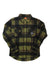 ThirtyTwo men's plaid button-up shirt, olive/green with tan plaid, chest pockets