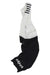The Rapha Mens Pro Team Bib Shorts II - Regular feature white shoulder straps, black shorts with RAPHA in white on the left leg, and a race-grade chamois for superior comfort on long rides.