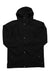 The Fjallraven Mens Visby 3 in 1 Jacket is a black, waterproof coat with long sleeves, front snap buttons, and two front pockets, crafted from recycled polyester and shown against a white background.