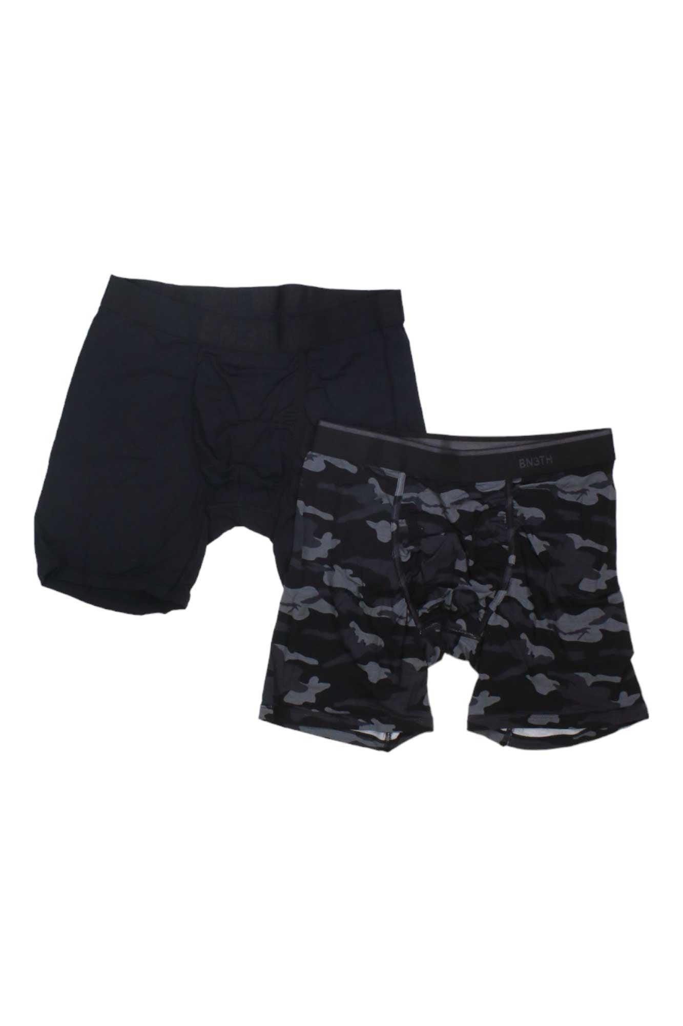 BN3TH Men's Classic Solid Boxer Brief 2 Pack BN3TH