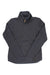 The Indyeva Womens Hiti II Jacket is a dark gray fleece with long sleeves, high collar, partial front zipper, and front pouch pocket—ideal as an outdoor performance jacket for hiking.