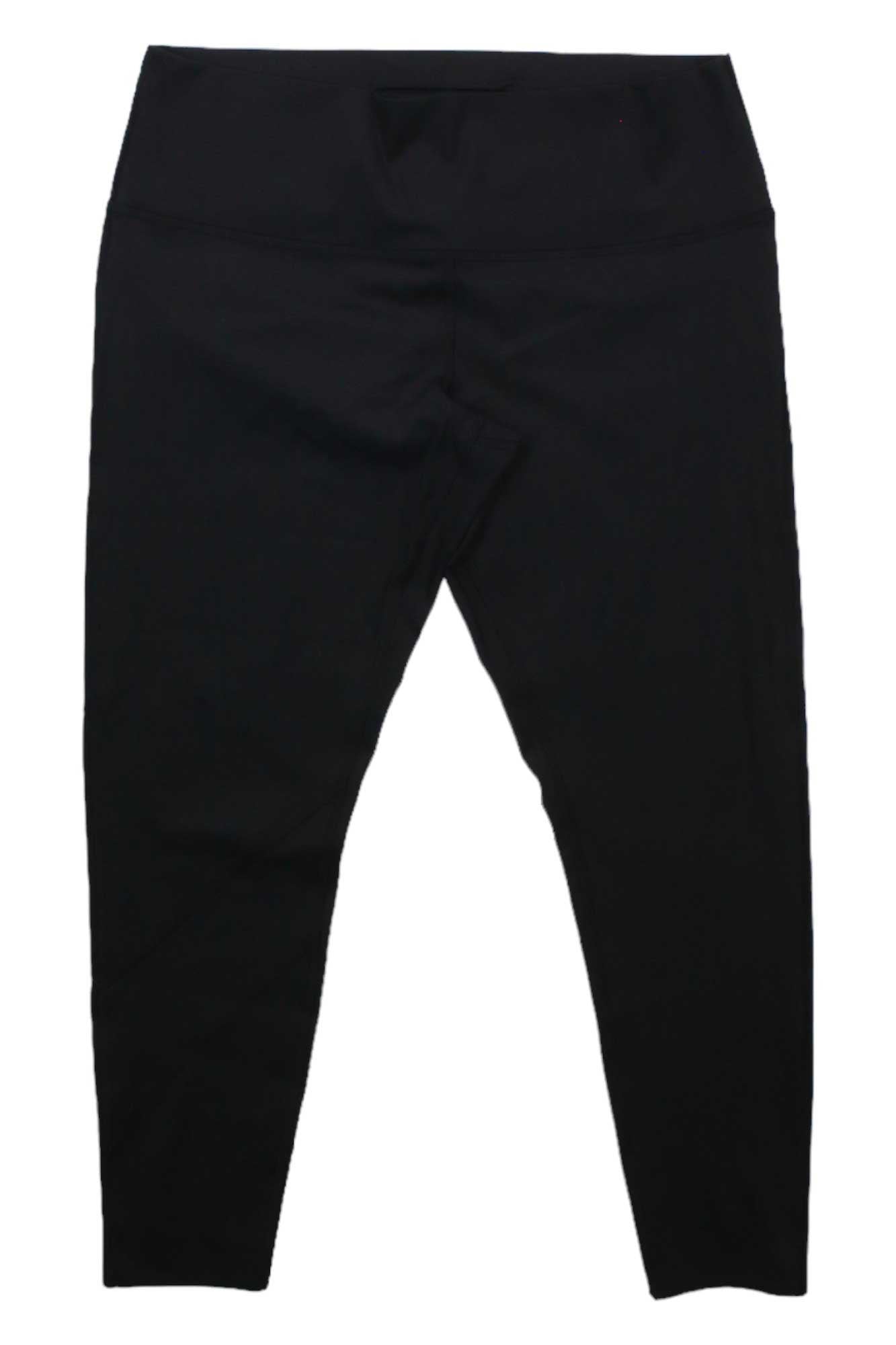 The Cotopaxi Womens Mariposa Tight is a pair of black, high-waisted fitness leggings for women, made from recycled polyester. They feature a simple, smooth design without visible patterns or logos and are shown flat on a white background.
