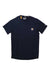 Carhartt men's dark navy T-shirt with chest logo patch and chest pocket