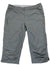 Jackson Quick-Dry Stretch Capri Pants feature a gray, three-quarter length design with a front button and zipper closure, belt loops, side pockets, a zippered right leg pocket, UPF 50 protection, and lightweight quick-dry fabric—ideal for outdoor adventures.