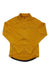Men's mustard orange thermal cycling jersey with full front zip and stand collar