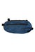 The Deuter Cabezon FB 4 Pack is a blue, oval-shaped waist bag with a black front zipper pocket and adjustable black straps, perfect as a waterproof bikepacking bag.