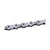 Close-up of a Shimano XT/Ultegra CN-HG93 9-Speed Chain, featuring interlocking links with engraved details and a gentle curve, set against a white background.