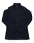 A navy blue Rossignol Womens Classique Clim Jacket with long sleeves, a high collar, and a subtle logo patch on the left sleeve, laid flat on a white background.