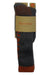 Simms merino thermal over-the-calf sock, dark with orange heel and accent bands