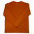 Men's crewneck long-sleeve shirt in heather orange with chest pocket