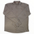 Men's long-sleeve button-up shirt, tan with dark geometric dot pattern