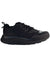 The KEEN Womens WK400 Shoe is a black running shoe for women with a chunky sole, breathable mesh and synthetic overlays, lace-up closure, and a slight heel tab, displayed in side profile on a white background.