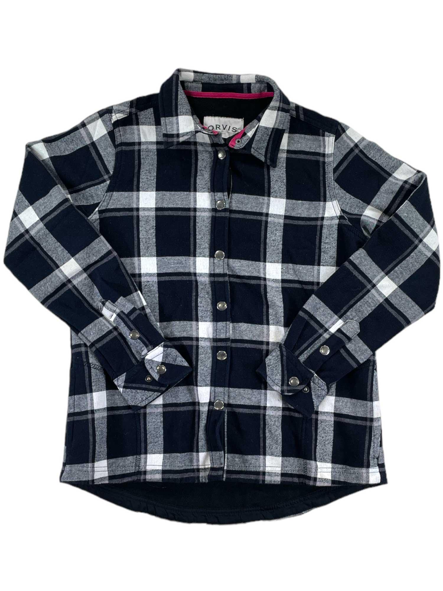 Womens Fleeced Lined Flannel Pinnacle Shirt Jacket Orvis