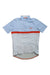 The Rapha Mens Clubhouse Jersey is a light blue short-sleeve cycling top with a red chest stripe, half-zip neckline, and the Rapha logo embroidered on the left chest.
