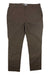 Carhartt men's work pants in dark brown ripstop, flat front, button waist, belt loops.