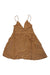 Roxy women's bright light dress in cork brown, V-neck bodice with ruched center detail