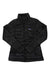 Women’s insulated quilted jacket, black, full-zip front and stand collar