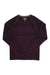 The Smartwool Mens Intraknit Active LS Base Layer Top is a long-sleeve, dark purple crew neck shirt with subtle patterns on the shoulders and sleeves, shown flat on a white background—perfect for active comfort in merino wool.