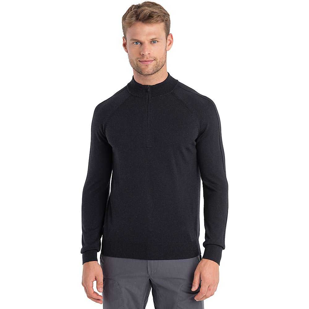 Icebreaker Men's Merinofine Luxe LS Half Zip Sweater Icebreaker