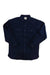 The L.L.Bean Men’s Chamois Shirt in dark navy features long sleeves, double-stitched seams, two chest pockets, and a collar, displayed flat on a white background.