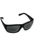 Maui Jim Wassup polarized sunglasses, matte black frames, dark grey lenses
