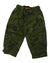 The Endura Mens Hummvee 3/4 Short features green camo nylon ripstop fabric, zippered pockets, adjustable cuffs, a matching belt, and water repellent durability—ideal for travel. Shown on a white background.